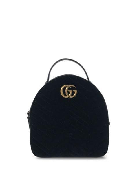 2000-2015 Small Velvet GG Marmont Matelasse backpack by GUCCI