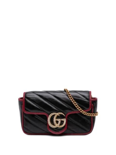 2000-2015 Super Mini GG Marmont Matelasse Leather Torchon Flap crossbody bag by GUCCI 2000-2015 Super Mini GG Marmont Matelasse Leather Torchon Flap crossbody bag by GUCCI