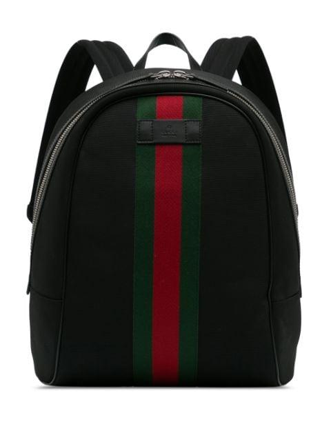 2000-2015 Techno Web Canvas backpack by GUCCI