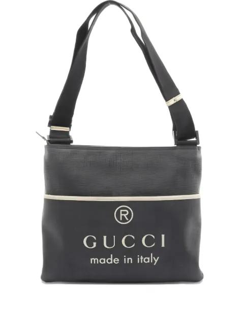 2000s logo-print messenger bag by GUCCI 