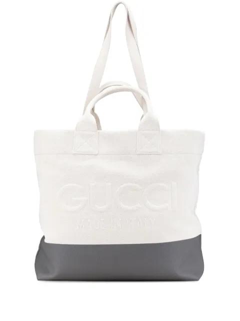 2016-2024 Canvas Embossed Logo Tote satchel by GUCCI 