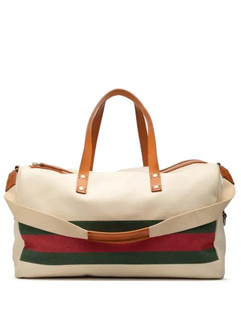 2016-2025 Canvas Web Duffle Bag travel bag by GUCCI 
