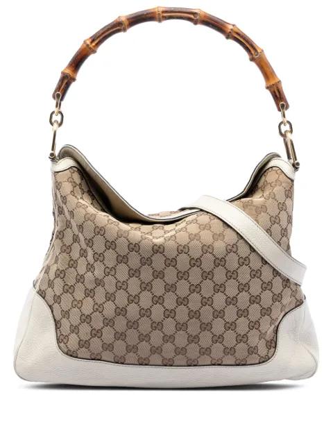 2016-2025 GG Canvas Bamboo Diana satchel by GUCCI 