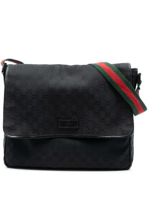 2016-2025 GG Canvas Web Flap Messenger Bag crossbody bag by GUCCI 