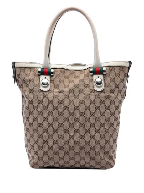 2016-2025 GG Canvas Web Match Ball tote bag by GUCCI 