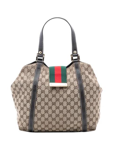 2016-2025 GG Canvas Web New Ladies tote bag by GUCCI 