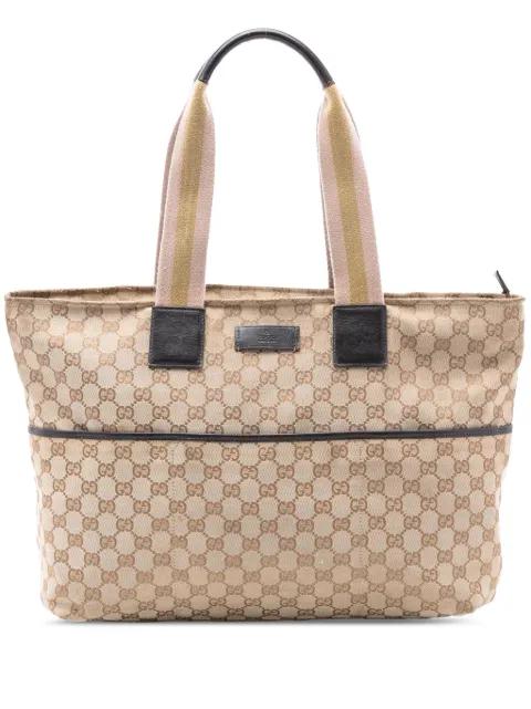 2016-2025 GG Canvas Web tote bag by GUCCI 