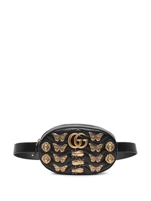 2016-2025 GG Marmont Matelasse Leather Animalier belt bag by GUCCI 2016-2025 GG Marmont Matelasse Leather Animalier belt bag by GUCCI