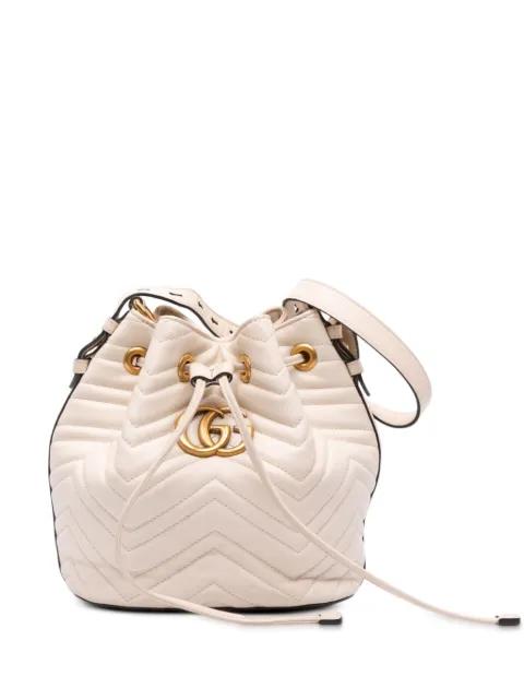 2016-2025 GG Marmont Matelasse Leather Bucket Bag satchel by GUCCI 