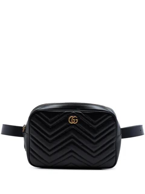 2016-2025 GG Marmont Square Matelasse Leather belt bag by GUCCI 