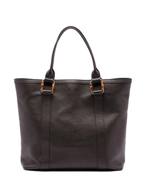 2016-2025 Grained Calfskin Bamboo Shopper tote bag by GUCCI 