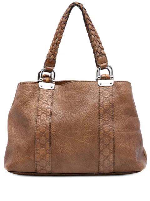 2016-2025 Guccissima Trimmed Leather Bamboo Libeccio tote bag by GUCCI 