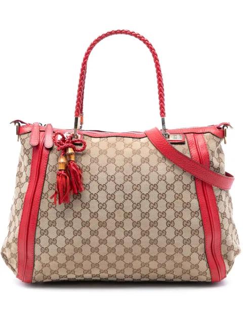 2016-2025 Large GG Canvas Bella satchel by GUCCI 