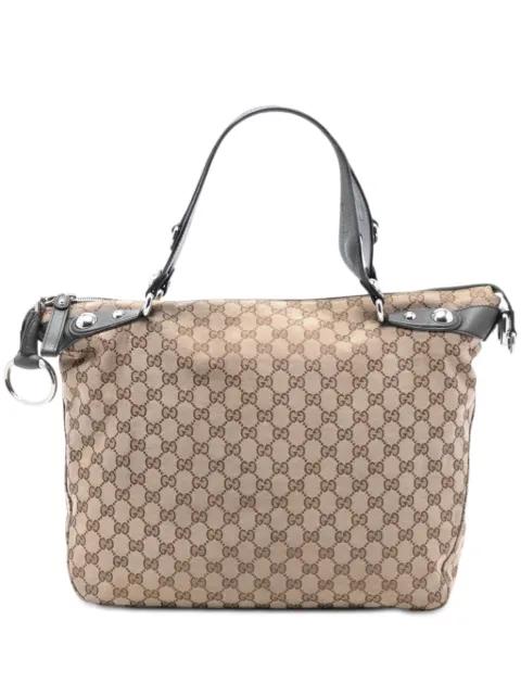 2016-2025 Large GG Canvas Icon Bit satchel by GUCCI 