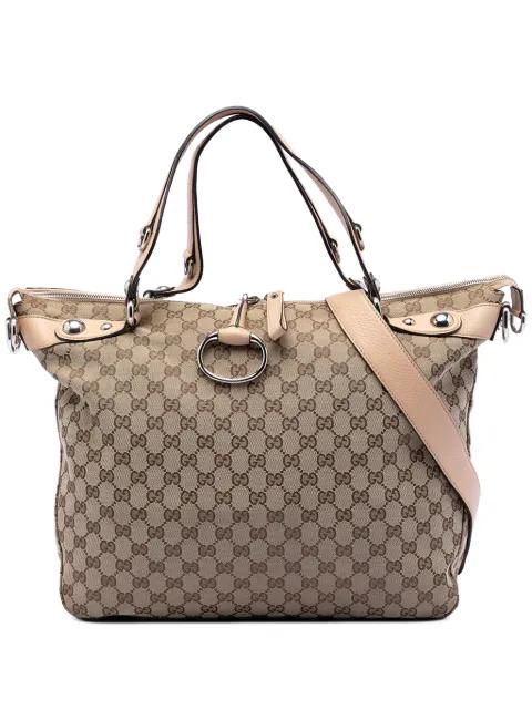 2016-2025 Large GG Canvas Icon Bit satchel by GUCCI 