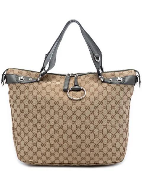 2016-2025 Large GG Canvas Icon Bit satchel by GUCCI 
