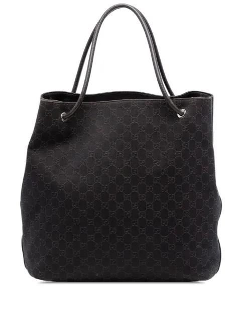2016-2025 Large GG Denim Gifford tote bag by GUCCI 