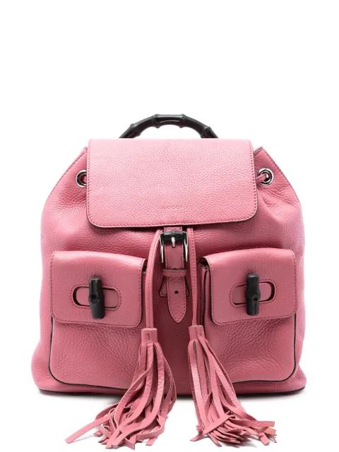 2016-2025 Leather Bamboo Tassel backpack by GUCCI 
