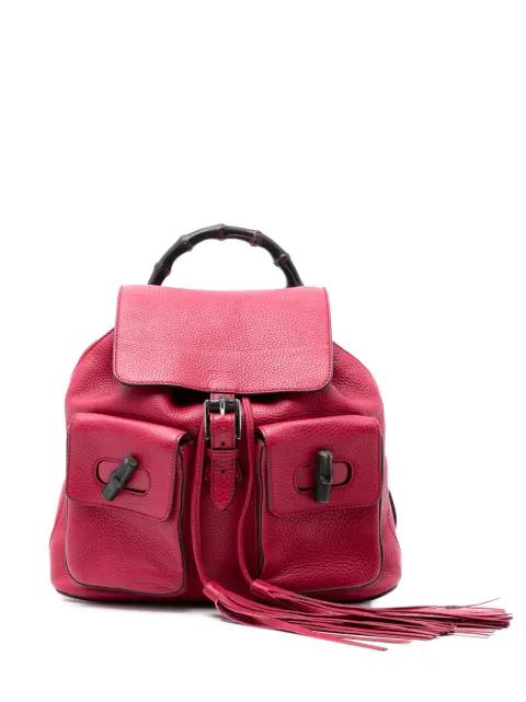 2016-2025 Leather Bamboo Tassel backpack by GUCCI 