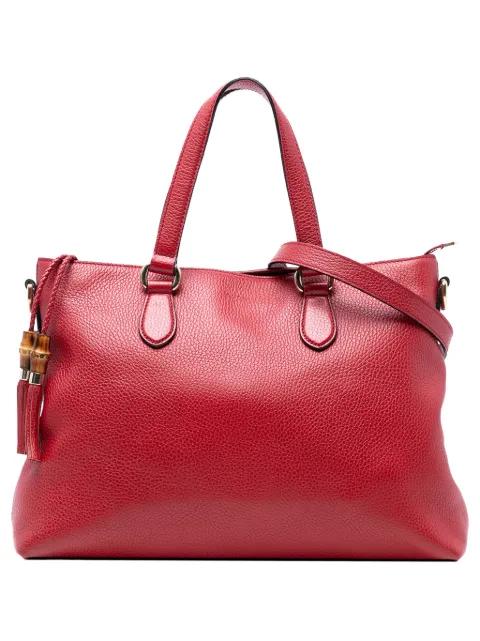 2016-2025 Leather Bamboo Tassel satchel by GUCCI 