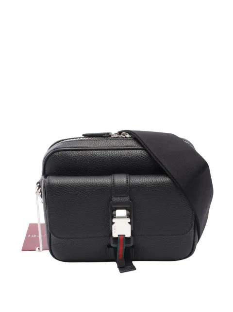 2016-2025 Leather Web Buckle Messenger Bag crossbody bag by GUCCI 