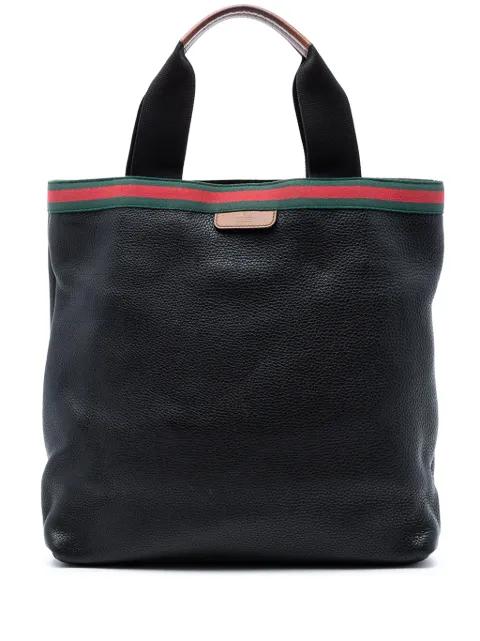 2016-2025 Leather Web tote bag by GUCCI 