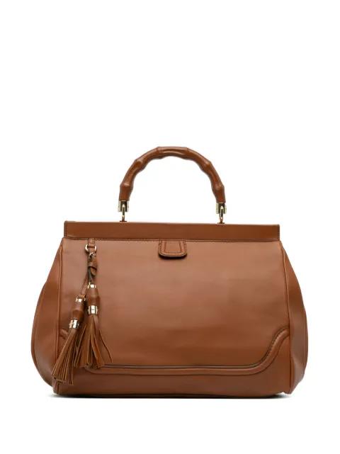 2016-2025 Medium Calfskin Bold Bamboo Top Handle handbag by GUCCI 