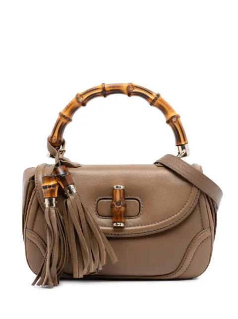 2016-2025 Medium Calfskin New Bamboo Top Handle Bag satchel by GUCCI 