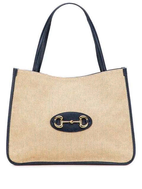 2016-2025 Medium Canvas Horsebit 1955 tote bag by GUCCI 