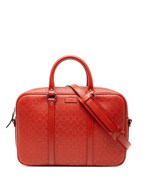2016-2025 Medium Diamante Bright Leather business bag by GUCCI 