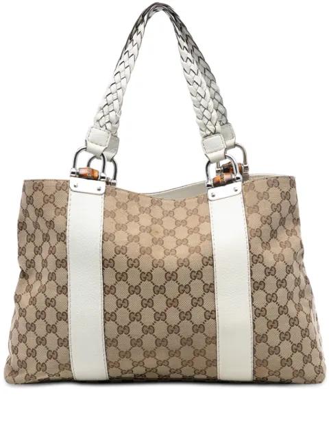 2016-2025 Medium GG Canvas Bamboo Libeccio tote bag by GUCCI 