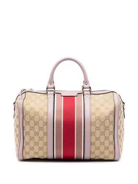 2016-2025 Medium GG Canvas Web Joy Boston Bag satchel by GUCCI 