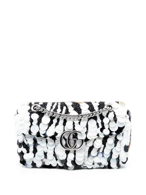 2016-2025 Medium GG Marmont Sequin Embellished Leather shoulder bag by GUCCI 2016-2025 Medium GG Marmont Sequin Embellished Leather shoulder bag by GUCCI