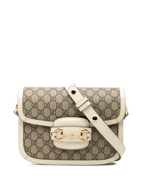 2016-2025 Medium GG Supreme Horsebit 1955 shoulder bag by GUCCI 2016-2025 Medium GG Supreme Horsebit 1955 shoulder bag by GUCCI