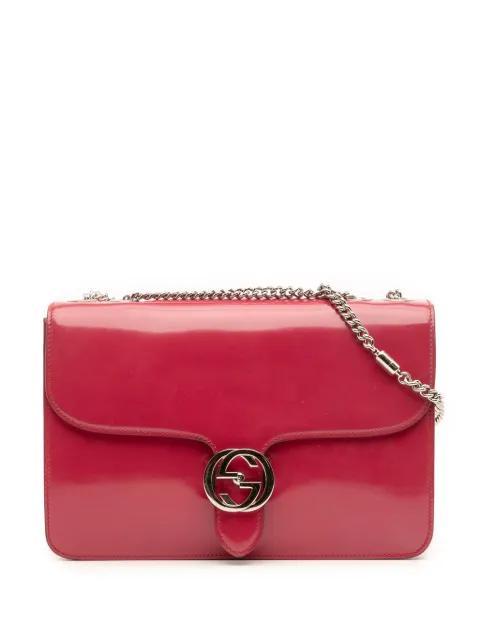 2016-2025 Medium Patent Dollar Interlocking G crossbody bag by GUCCI 2016-2025 Medium Patent Dollar Interlocking G crossbody bag by GUCCI