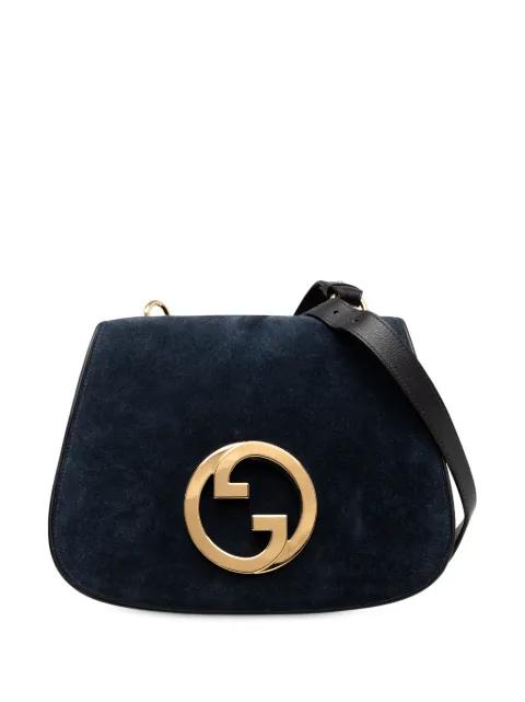 2016-2025 Medium Suede Blondie crossbody bag by GUCCI 