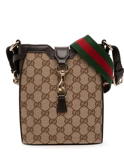 2016-2025 Mini GG Canvas Web bucket bag by GUCCI 