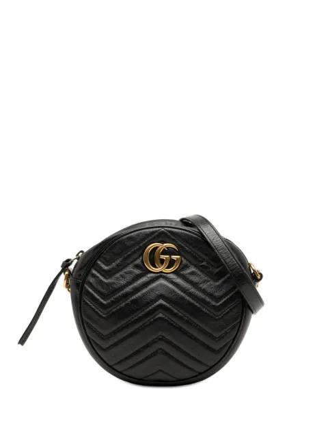2016-2025 Mini GG Marmont Matelasse Leather Round crossbody bag by GUCCI 