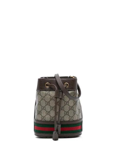 2016-2025 Mini GG Supreme Web Ophidia bucket bag by GUCCI 