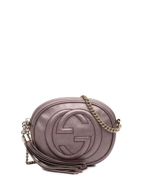 2016-2025 Mini Metallic Pebbled Calfskin Soho Chain crossbody bag by GUCCI 