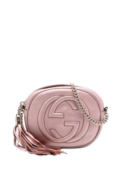 2016-2025 Mini Metallic Pebbled Calfskin Soho Chain crossbody bag by GUCCI 