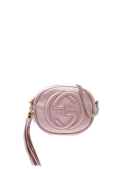 2016-2025 Mini Metallic Pebbled Calfskin Soho Chain crossbody bag by GUCCI 2016-2025 Mini Metallic Pebbled Calfskin Soho Chain crossbody bag by GUCCI