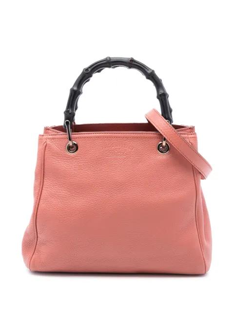2016-2025 Small Calfskin Bamboo Shopper satchel by GUCCI 