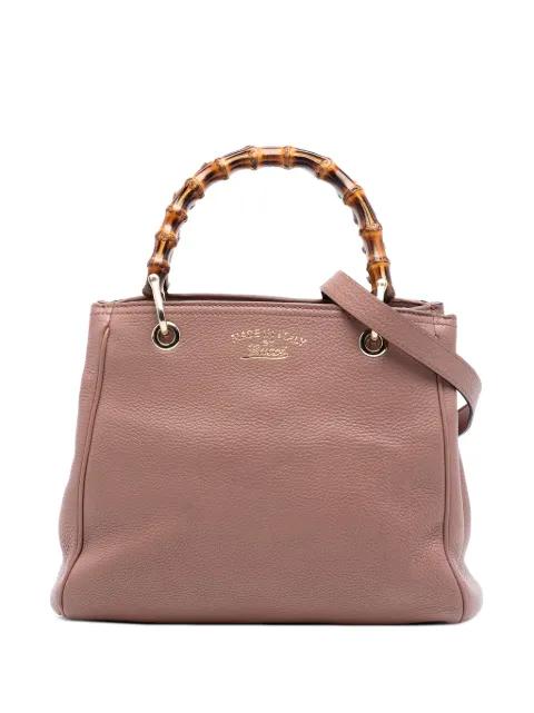 2016-2025 Small Calfskin Bamboo Shopper satchel by GUCCI 