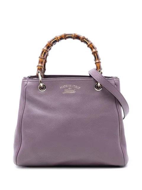 2016-2025 Small Calfskin Bamboo Shopper satchel by GUCCI 