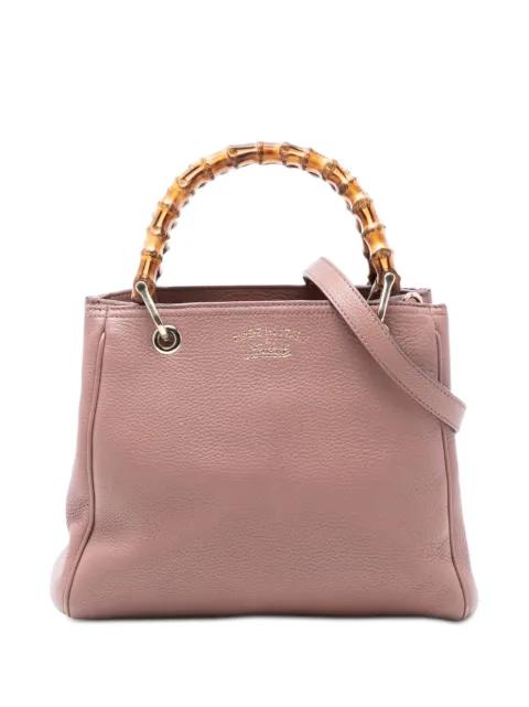 2016-2025 Small Calfskin Bamboo Shopper satchel by GUCCI 
