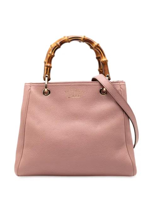 2016-2025 Small Calfskin Bamboo Shopper satchel by GUCCI 