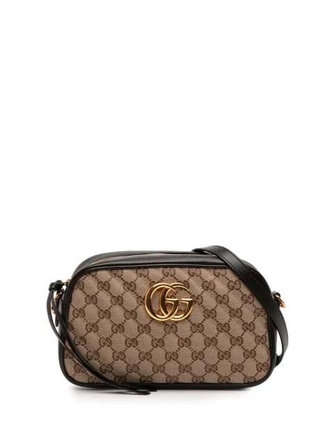 2016-2025 Small GG Marmont Matelasse GG Canvas and Leather crossbody bag by GUCCI 