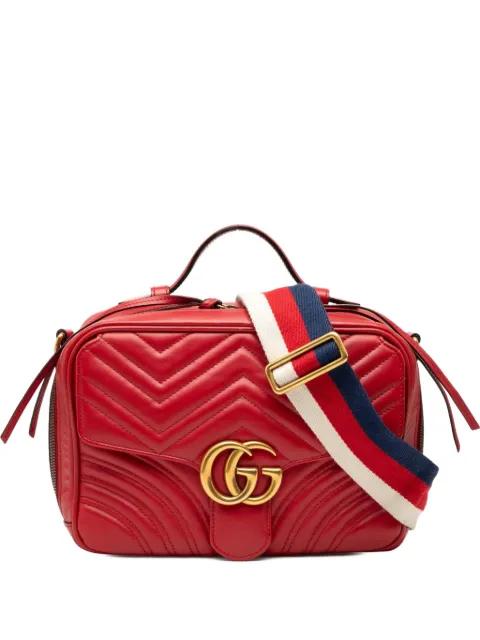 2016-2025 Small GG Marmont Matelasse Leather Sylvie Top Handle satchel by GUCCI 