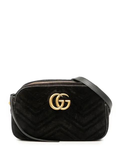 2016-2025 Small GG Marmont Matelasse Velvet crossbody bag by GUCCI 